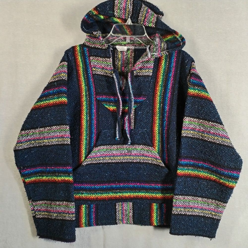 La‎ Casa De Del Sarape Small? Knitted Poncho Baha Hoodie Alejandro Cruz Flores